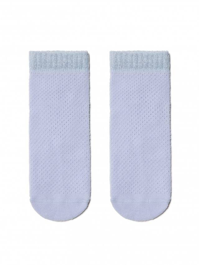 Носки хлопковые женские AJOUR (короткие, люрекс) 15С-81СП, р. 36-37, бледно-фиолетовый, рис. 077 - 2
