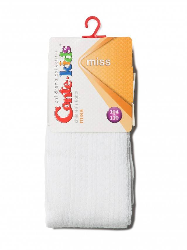 Колготки хлопковые детские MISS (ажурные) 7С-80СП, p. 104-110, белый, рис. 270 - 2