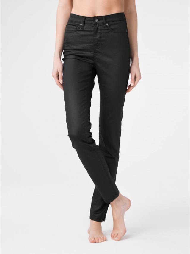 Джинсы skinny высокой посадкой CON-172B, р.170-102, deep black - 1
