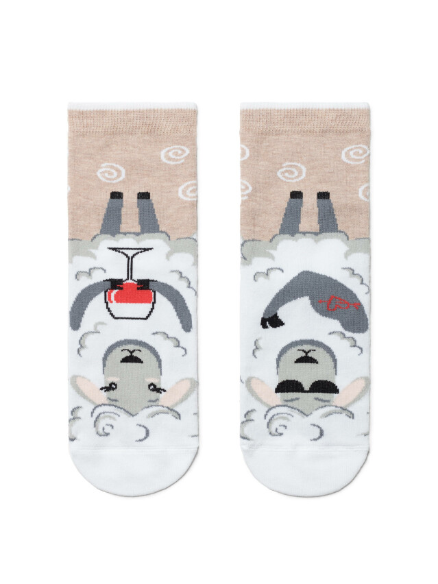 Короткие носки с рисунком M0132S - 1