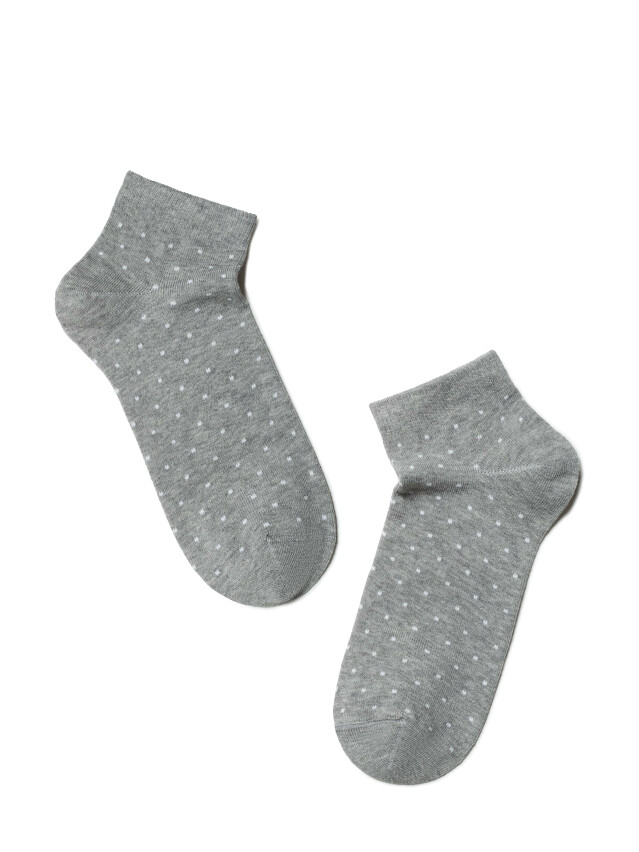 Носки женские хлопковые ESLI CLASSIC (короткие, 2 пары) 14С-116СПЕ, р.23, 802 черный-серый - 4