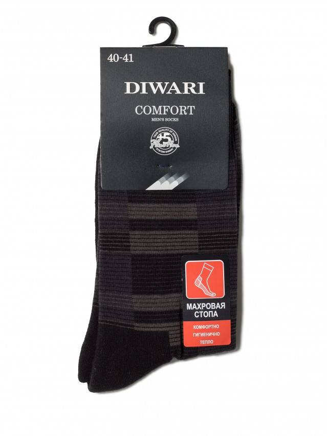 Носки мужские COMFORT (махровая стопа) 6С-18СП, р. 40-41, черный, рис. 013 - 2