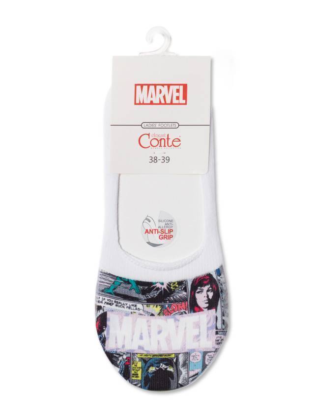 Подследники женские хлопковые CE MARVEL 20С-28СПM, р.36-37, 217 белый - 4