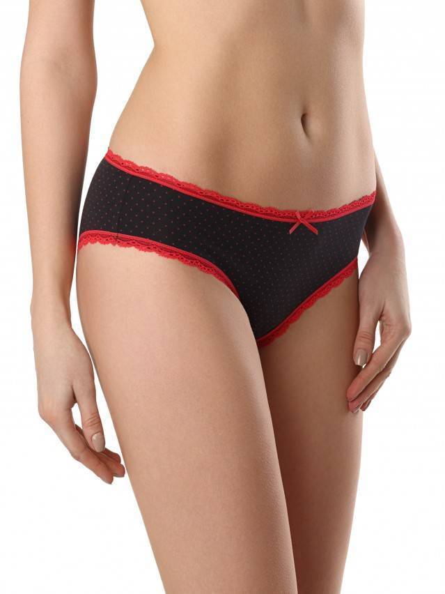 Трусы женские LAZY DAYS LHP 1005 (на вешалке),р.90, black-red - 1