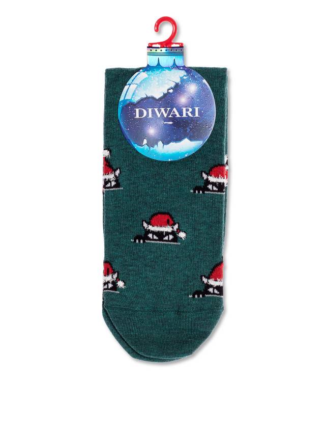 Носки мужские DW NEW YEAR 19С-66СП, р.42-45, 524 темно-бирюзовый - 2