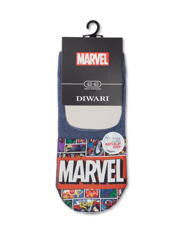Подследники мужские хлопковые DW MARVEL 20С-29СПM, р.40-41, 128 темный джинс - 3