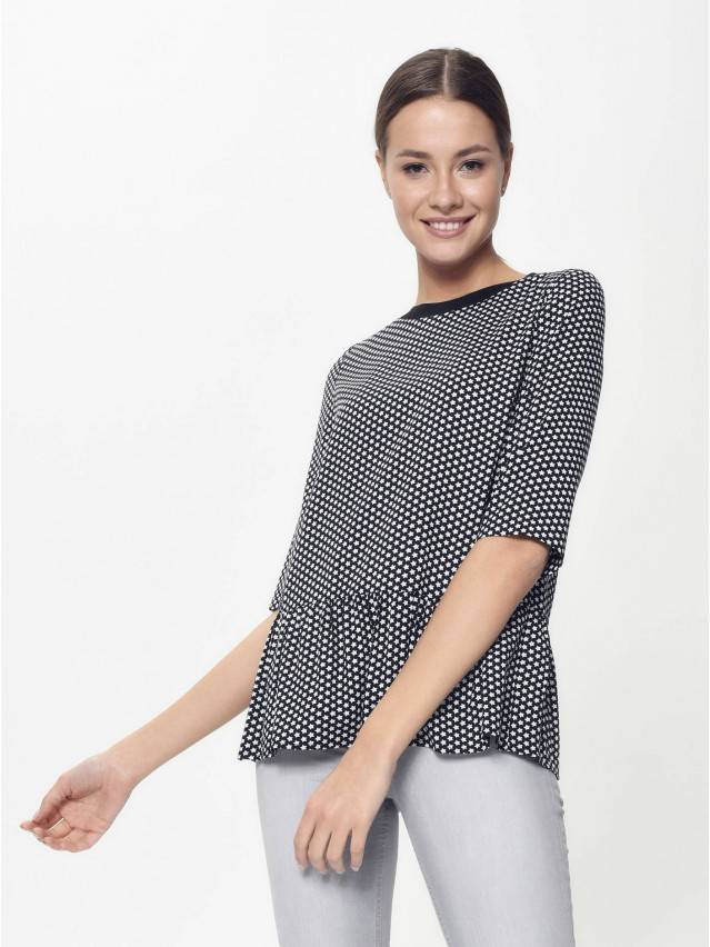 Блузка женская LBL 883, р.170-84-90, black mini star - 3