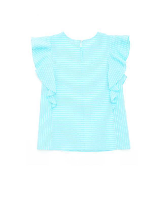Блузка LBL 1093, р.170-84-90, aqua blue-white - 5