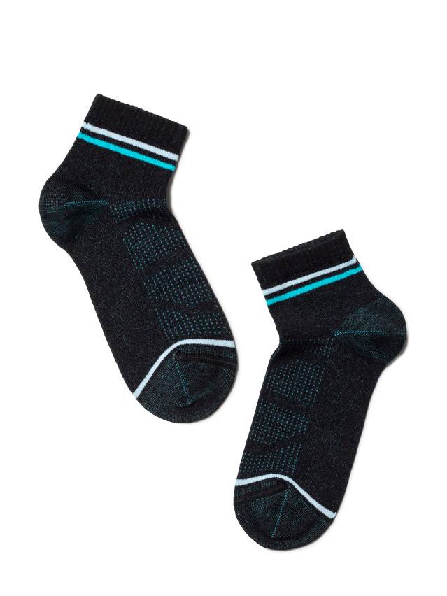 Носки детские ACTIVE (короткие) 13С-34СП, р.16, 508 черный-бирюза - 1