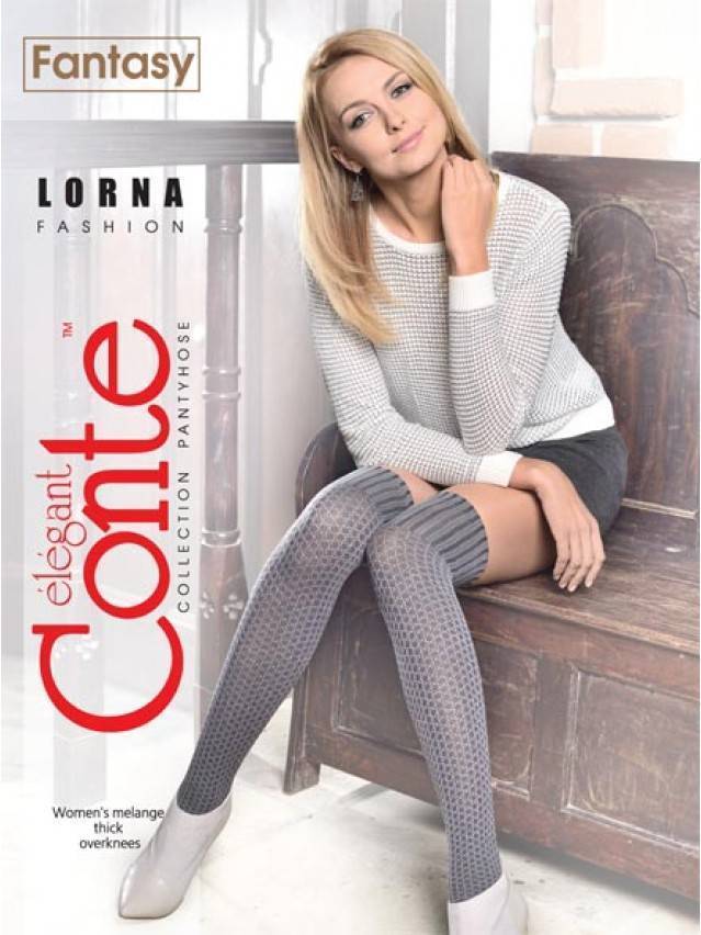 Гольфины полиамидные женские LORNA 14С-104СП, p. 23-25, grafit - 2