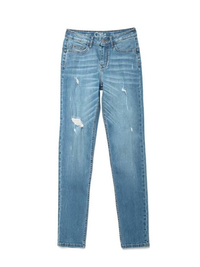 Джинсы Straight Fit со средней посадкой CON-145, р.170-90, mid blue - 3