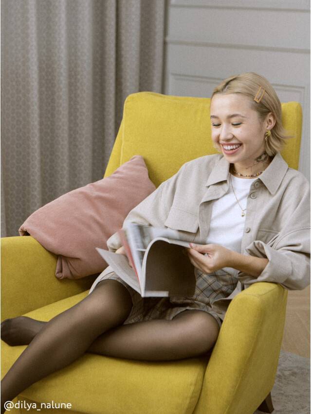 Колготки полиамидные женские IDEAL 20 16С-29СП, p. 2, mocca - 1