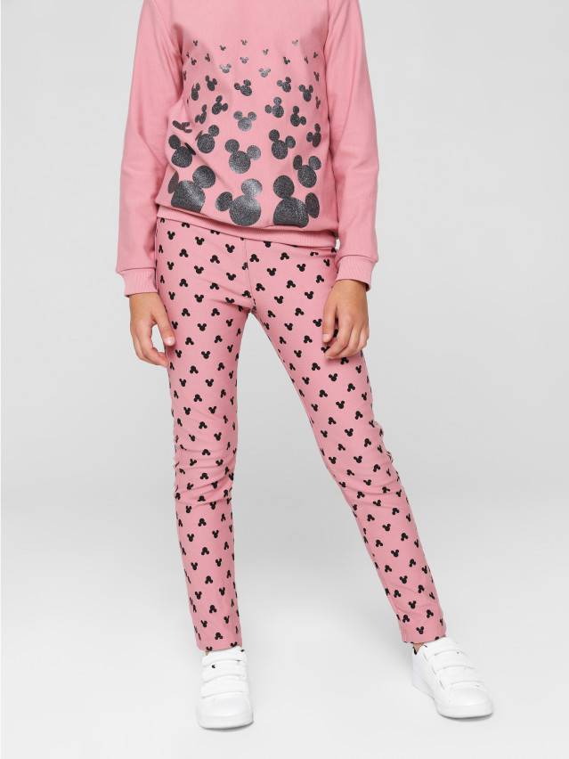 Леггинсы для девочек CE DISNEY MICKEY STYLE, р.104,110-56, dusty rose - 1