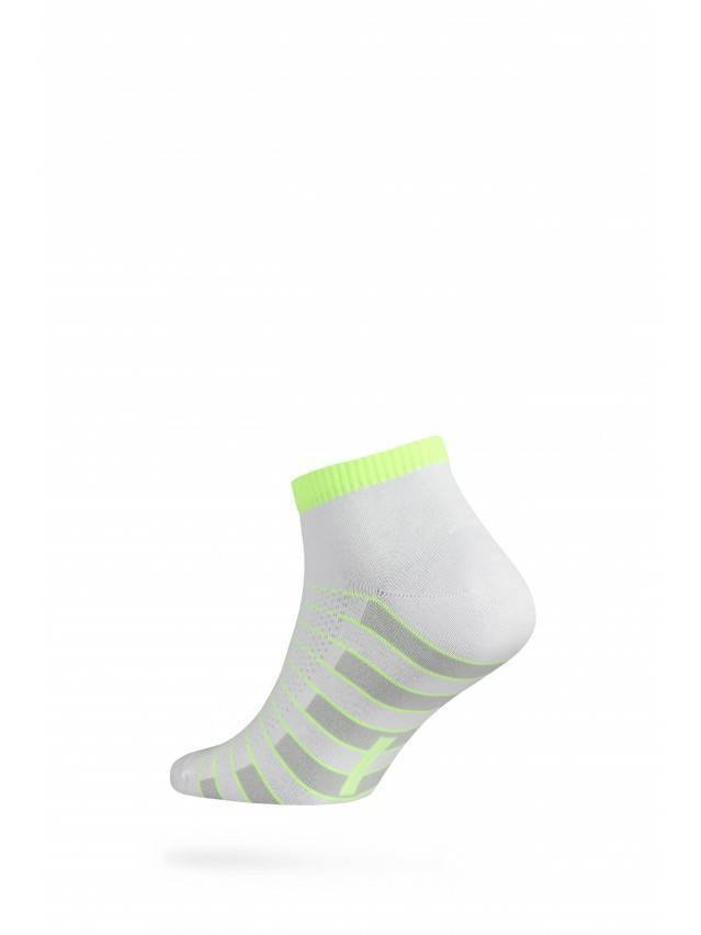 Носки мужские ACTIVE (короткие) 7С-37СП, р. 40-41, белый-салатовый, рис. 067 - 2