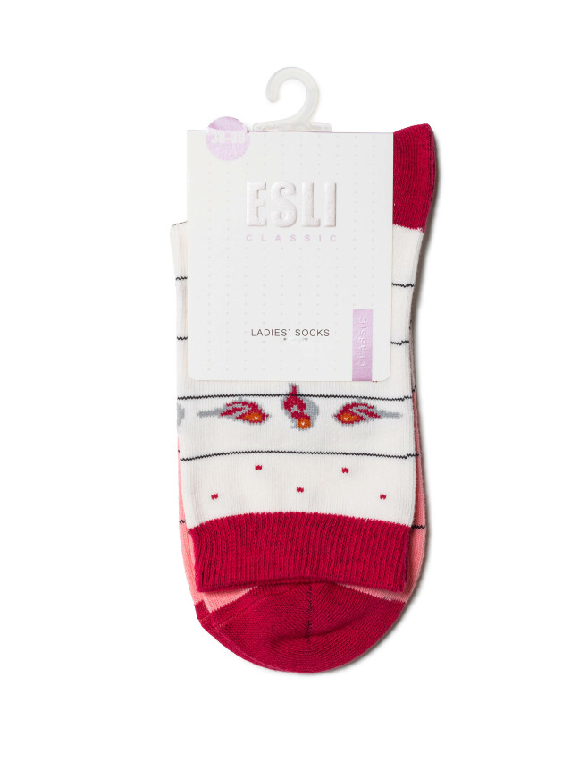 Носки женские хлопковые ESLI CLASSIC 15С-20СПЕ, р.23, 113 светло-розовый - 3