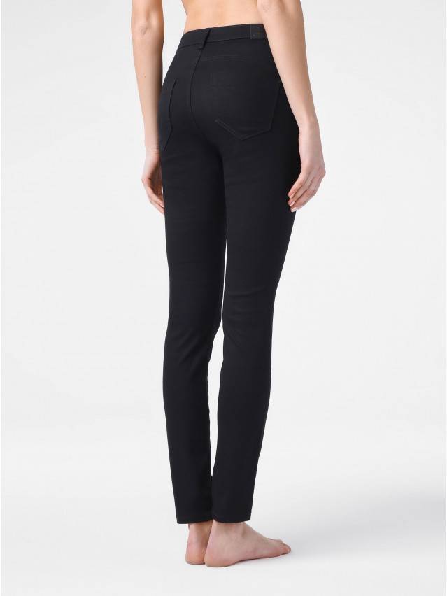 Джинсы skinny с высокой посадкой CON-149, р.164-90, deep black - 2