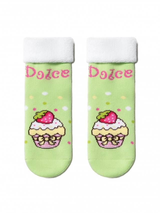 Носки хлопковые детские SOF-TIKI (махровые с отворотом) 6С-19СП, p. 12, салатовый, рис. 245 - 1