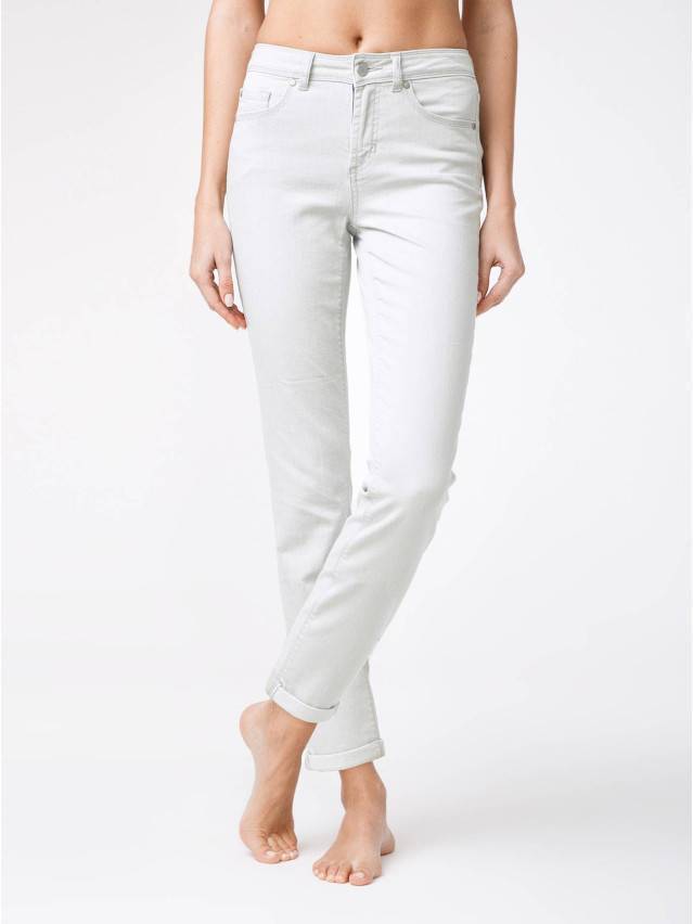 Джинсы Straight Fit со средней посадкой CON-129, р.170-94, bleach grey - 1