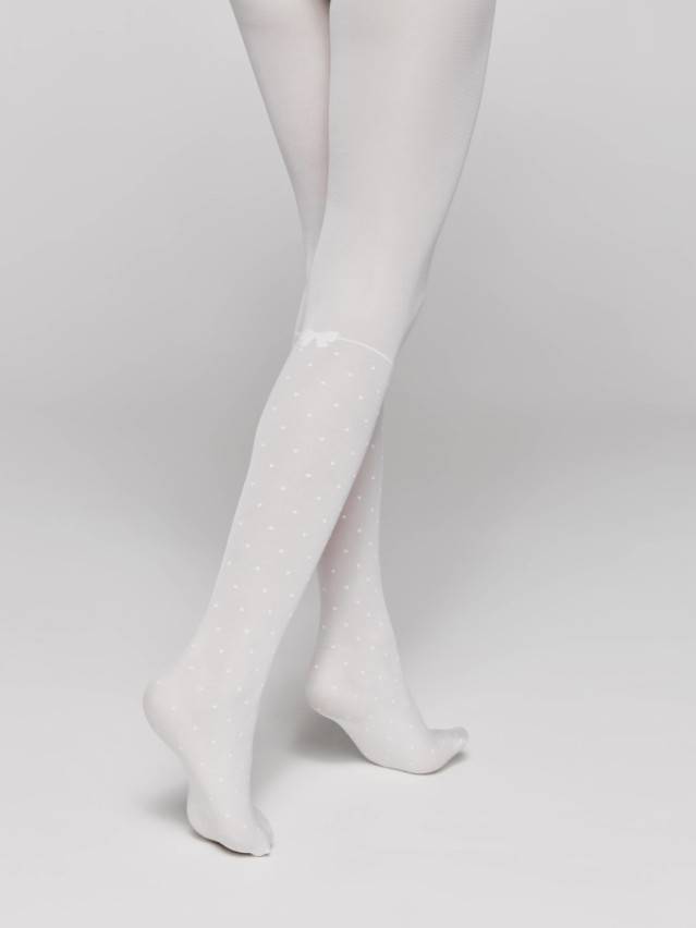 Колготки детские нарядные CE MILANA, р.104-110, bianco - 3