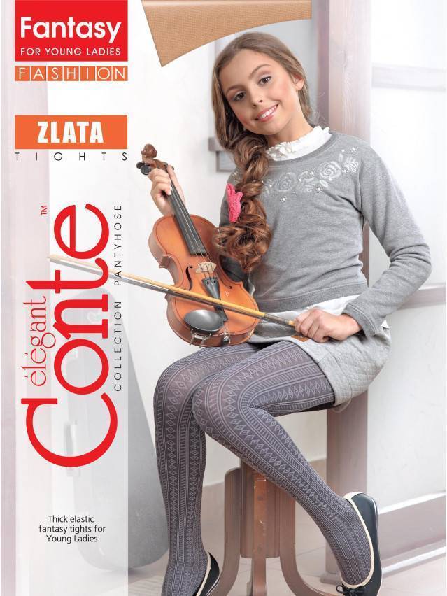 Колготки полиамидные детские ZLATA 14С-110СП, p. 140-146, grafit - 2