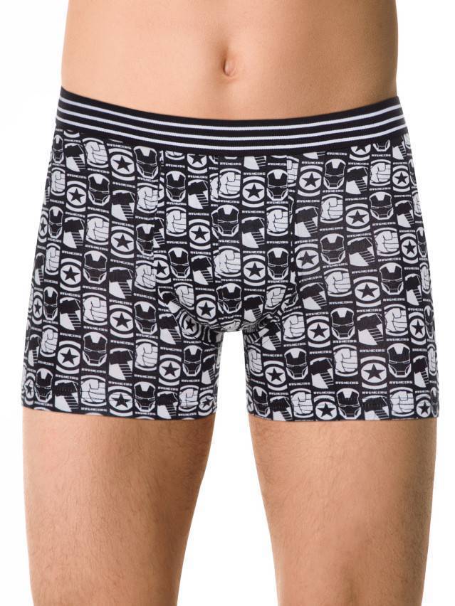 Трусы мужские ©Marvel MSH 940 (в коробке),р.78,82, white-nero - 1