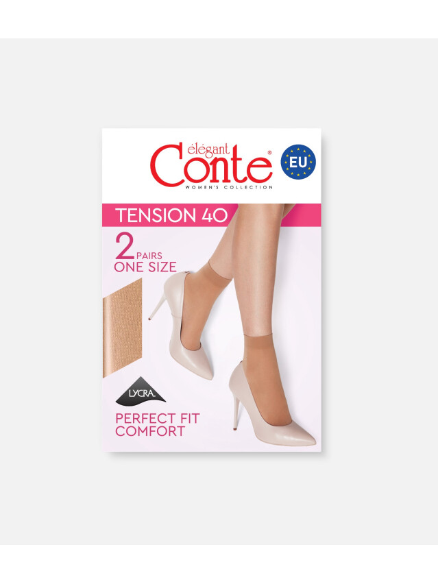 Носки женские CE TENSION 40 (2 пары) (EURO),р.23-25, natural - 2