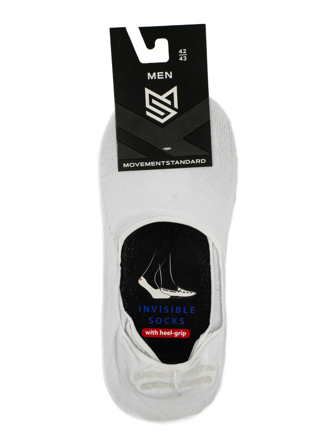 Носки мужские MS M0208S (подследники),р.40-41, 00 белый - 1