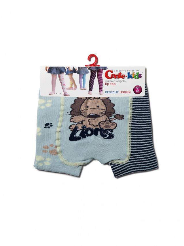 Колготки хлопковые детские TIP-TOP (веселые ножки) 14С-79СП, p. 62-74, светло-голубой-темно-синий, рис. 356 - 3