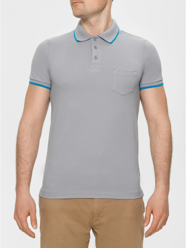 Футболка-поло MD 944, р.182-92, ash grey - 4
