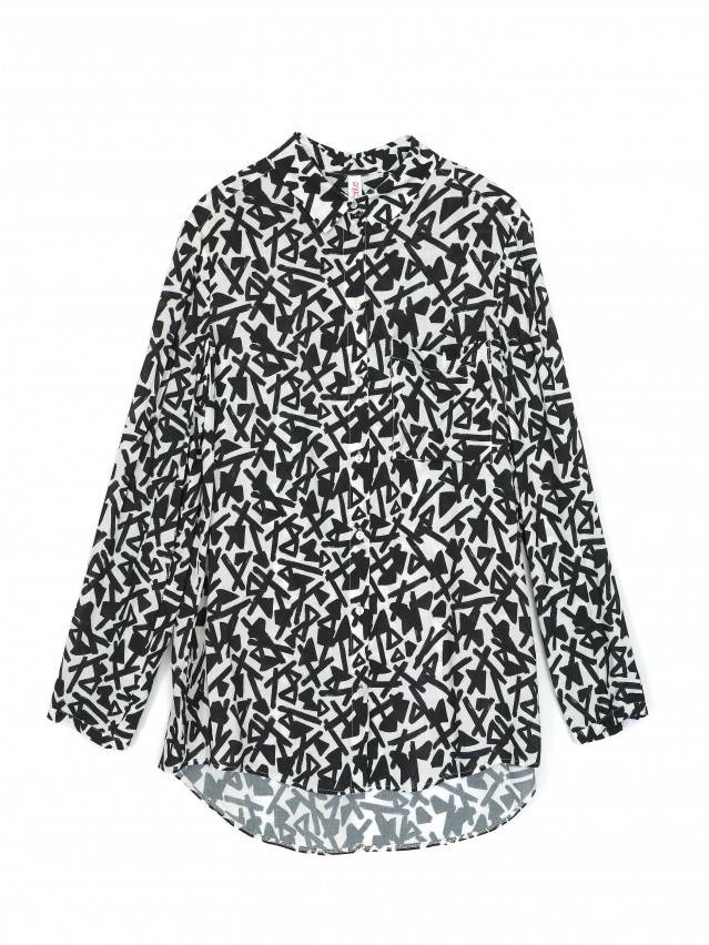 Рубашка LBL 1091, р.170-84-90, white-black - 5