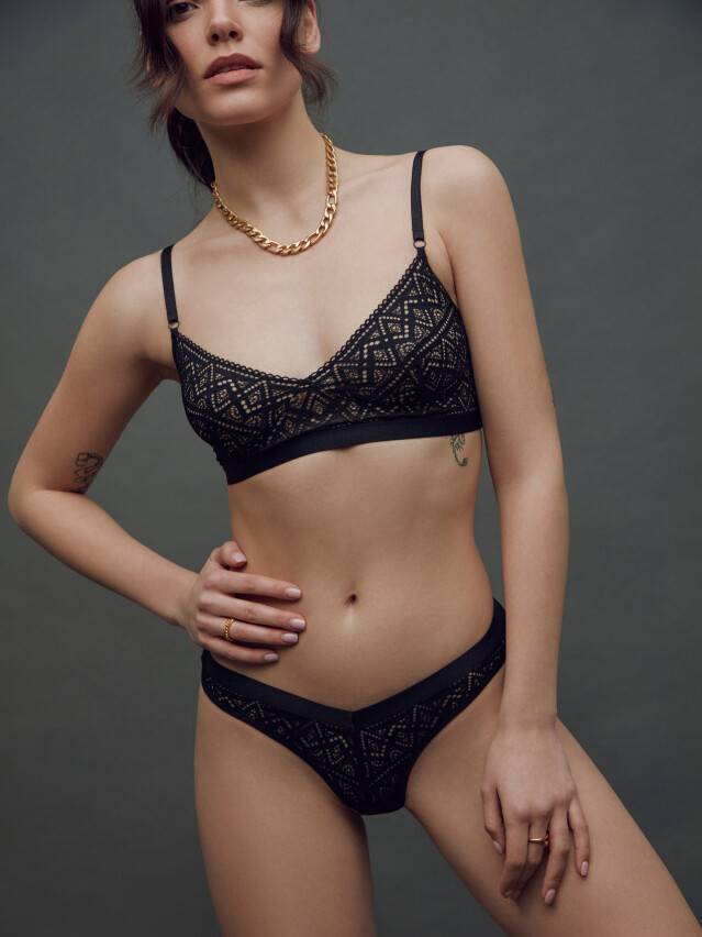 Трусы женские CE FAIRYTALE LBR 1555, р.90, black - 2