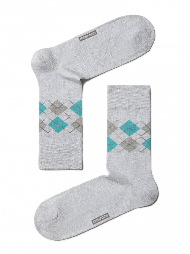 Носки мужские COMFORT (меланж) 7С-26СП, р. 40-41, светло-серый, рис. 015 - 1