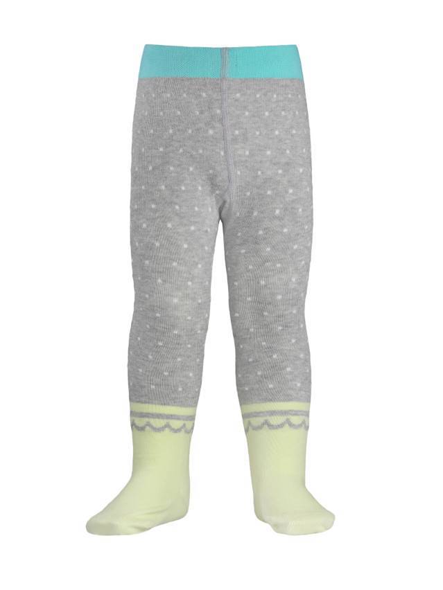 Колготки хлопковые детские TIP-TOP 4С-01СП, p. 62-74, серый-салатовый, рис. 383 - 1