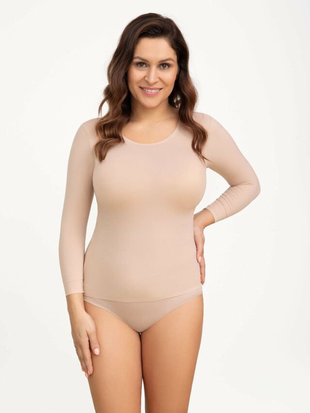 Лонгслив жен.CR Kylie 51770, р.One size, телесный - 1