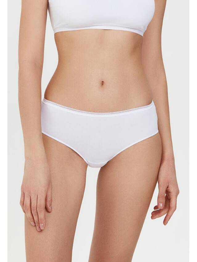 Женские трусы-хипстеры из хлопка LHP 2003, 90 / XS, белый - 1