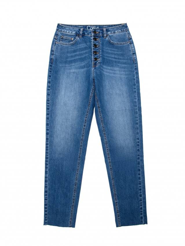 Джинсы Mom Fit с высокой посадкой CON-189, р.170-102, mid blue - 4
