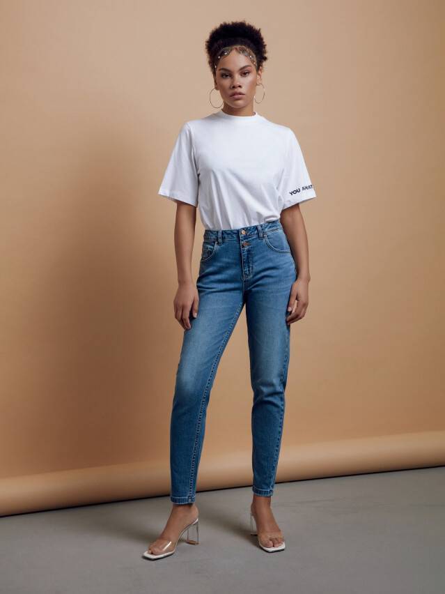 Брюки джинсовые женские CE CON-402, р.170-102, washed blue - 2