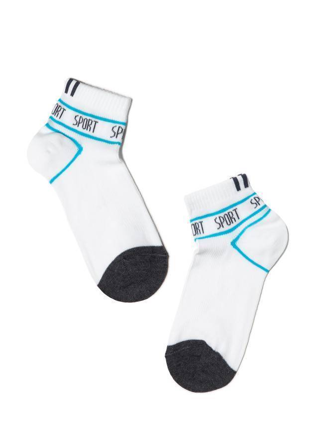 Носки детские ACTIVE (короткие) 13С-34СП, p. 20, белый-бирюза, рис. 316 - 1