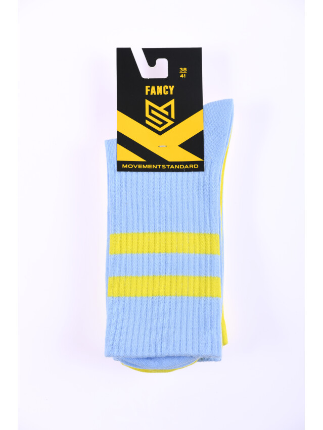 Носки MS M0301/2S Fancy (2 пары),р.42-45, 00 желто-голубой - 3