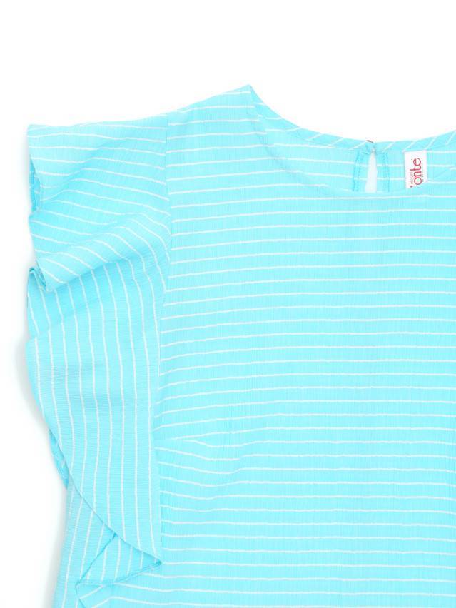 Блузка LBL 1093, р.170-84-90, aqua blue-white - 6