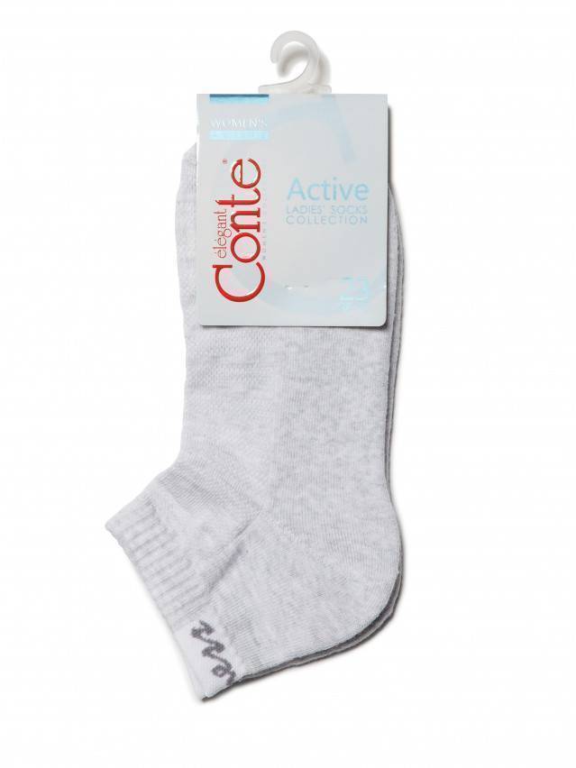 Носки хлопковые женские ACTIVE (короткие, махр.стопа) 16С-92СП, р. 36-37, светло-серый, рис. 091 - 3