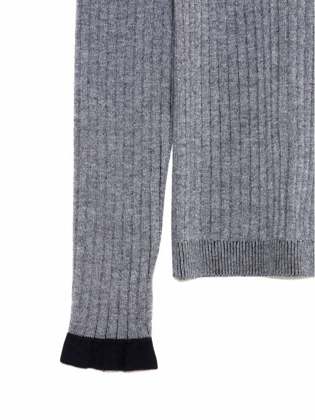 Джемпер LDK 063 18С-215СП, р.170-92, dark grey-black - 5