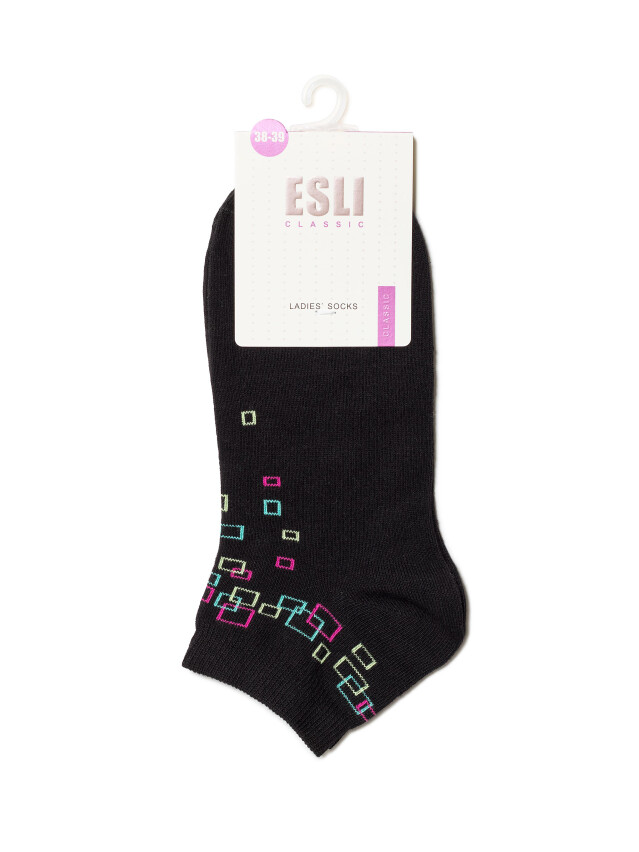 Носки женские хлопковые ESLI CLASSIC (короткие) 14С-116СПЕ, р.23, 075 черный - 3