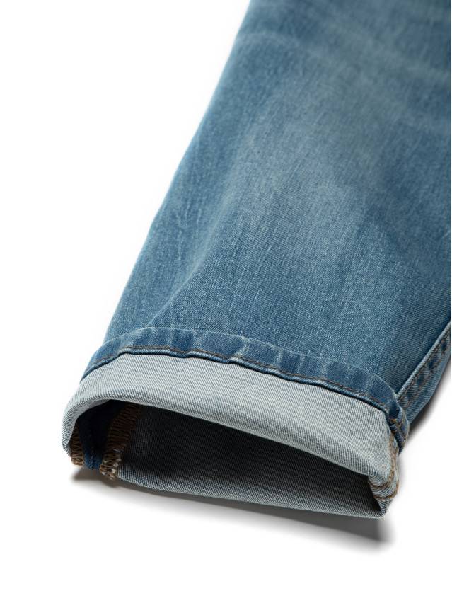 Джинсы Straight Fit со средней посадкой CON-145, р.170-90, mid blue - 9