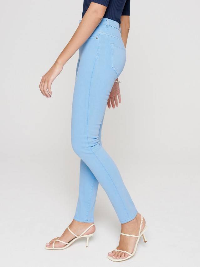 Джинсы skinny с высокой посадкой CON-237, р.170-102, washed lavander blue - 2