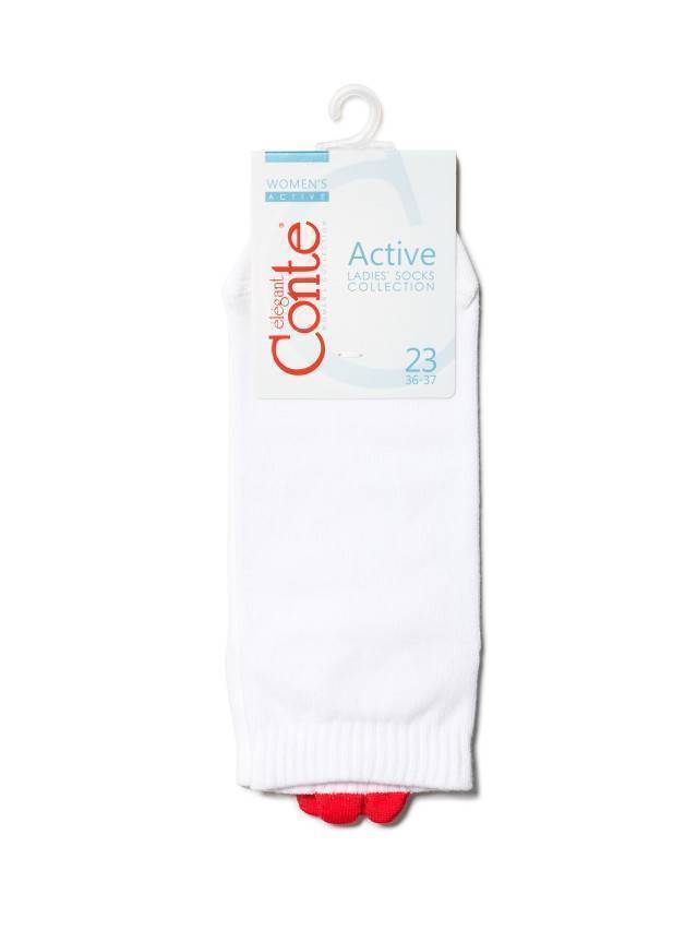 Носки жен. хлопковые CE ACTIVE 20С-18СП, р.36-37, 221 белый - 4