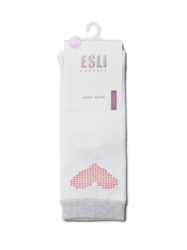 Носки женские хлопковые ESLI CLASSIC 15С-20СПЕ, р.25, 204 белый - 3