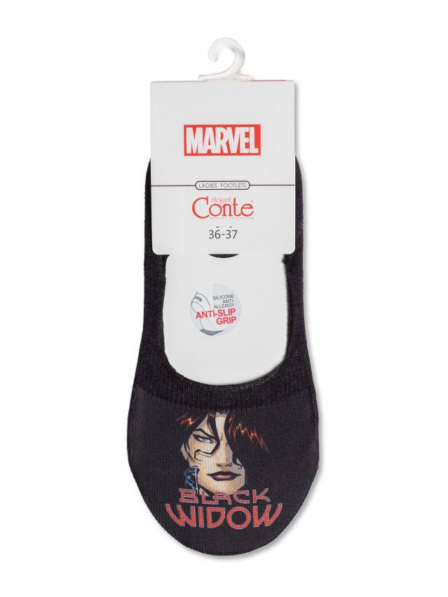 Подследники женские хлопковые CE MARVEL 20С-28СПM, р.36-37, 219 черный - 4