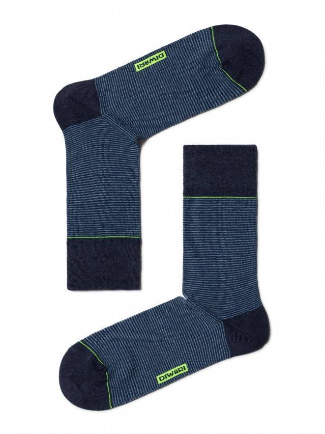 Носки мужские HAPPY (с рисунком) 15С-23СП, р. 40-41, темно-синий-голубой, рис. 045 - 1