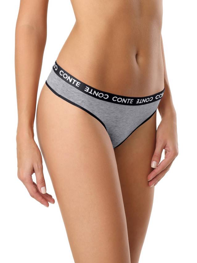 Трусы женские ULTIMATE COMFORT LBR 998 (на вешалке),р.106, grey melange - 1